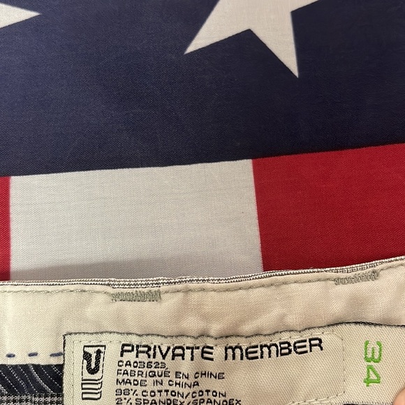 Mens dress up shorts plaid grey - Picture 3 of 5